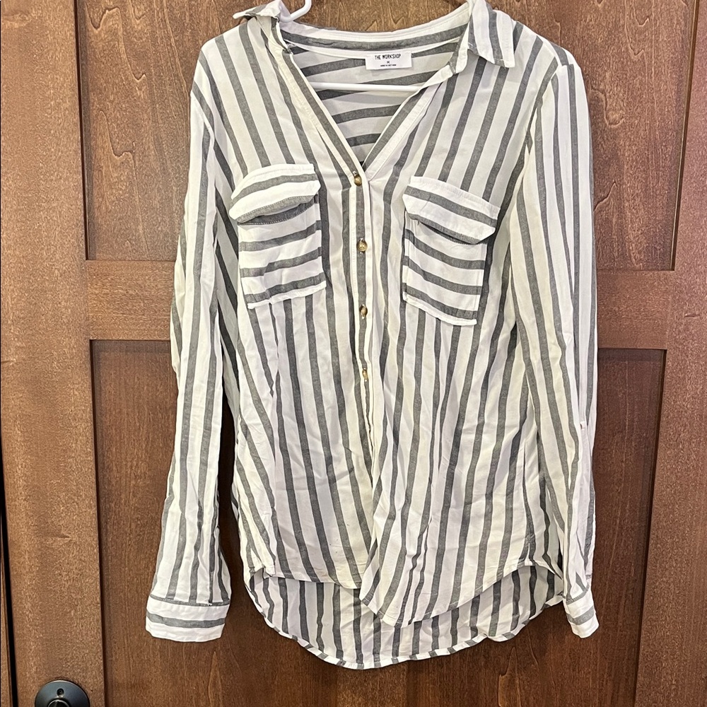 Stylish Striped Button-Down Shirt